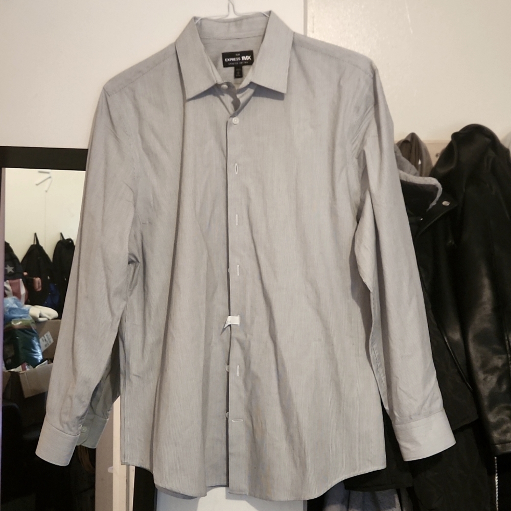 Express 1MX Slim Stretch Dress Shirt